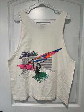 Vintage Hobie Windsurfing Graphic Tank Top Surf Beach Men’s XL